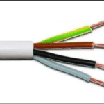 كابل مرن (فلكسيبل) نحاس PVC - مقاس 6×4 - طول اللفه 91.44 متر - 300/500 فولت - ابيض